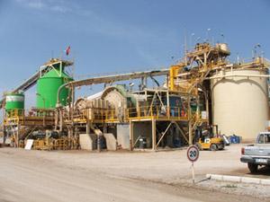 Gold processing plant using cyanidation technology