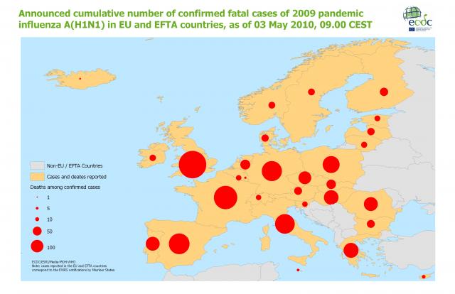 H1N1 influenza halálos áldozatainak száma