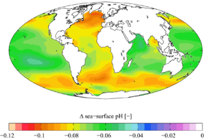 Acidification of the oceans