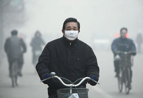 Humans living in areas with contaminated air