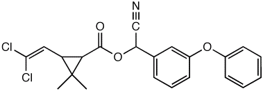 cipermetrin szerkezeti képlete