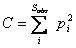 Simpson-Yule index (D)