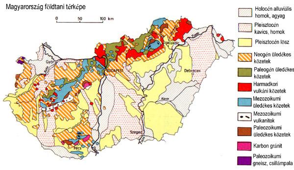 Magyarország földtani térképe