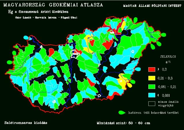Természetes higanykoncentráció Magyarország talajaiban