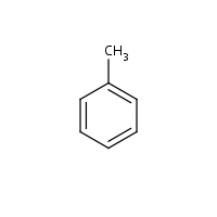 Toluol szerkezeti képlete