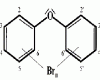 Poli-brómozott difeniléterek szerkezeti képlete